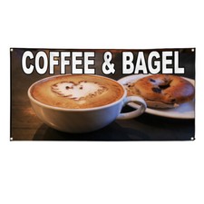 Banner de vinilo varios tamaños café y ba…