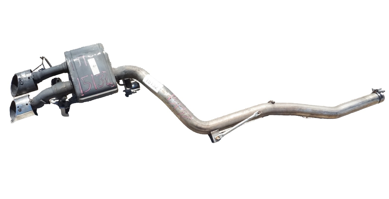 14-17 MASERATI QUATTROPORTE 3.0L EXHAUST PIPE & MUFFLER RIGHT PASSENGER SIDE OEM