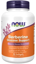 Berberine 400mg Glucose  Metabolism Support 90gels  Now Foods MCT/Capric Acid