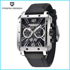 PAGANI DESIGN Men's Automatic Quartz Watch TMI VK64 Chronograph Waterproof Sport