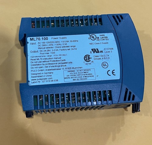 Fuente de alimentación PULS ML70.100 100-120/240Vac a 24Vdc 3A - Imagen 4 de 4