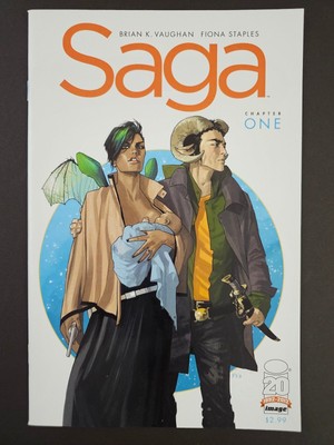 Saga #1 Image 2012 1st Printing Fiona Staples Brian K Vaughan NM High Grade KEY