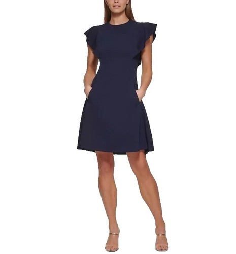 open lace back dress DKNY Women's Dress, Apple Green, 2 at Amazon Women's Clothing store