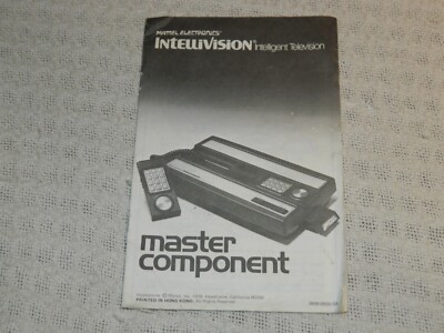 OEM 1978 Mattel Electronics Intellivision Console Manual ONLY 2609-0920-G5