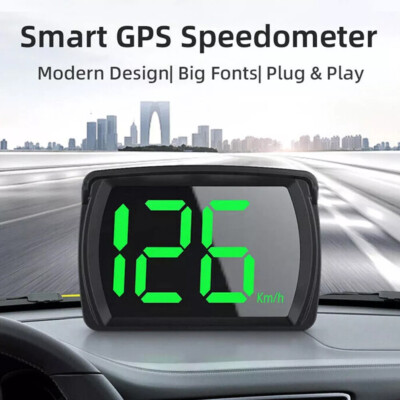 Car HUD Head Up Display GPS Digital Speedometer Speed Meter KMH Car Accessories
