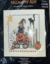 Imaginating Counted Cross Stitch Kit 1355BK T 56136 Halloween Ride NEW