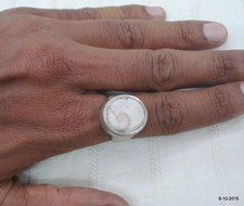 vintage antique ethnic tribal old silver ring old gemstone rajasthan india