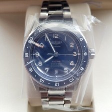 New Longines Spirit Zulu Time 39mm Blue Dial GMT Steel Men's Watch L38024936 5