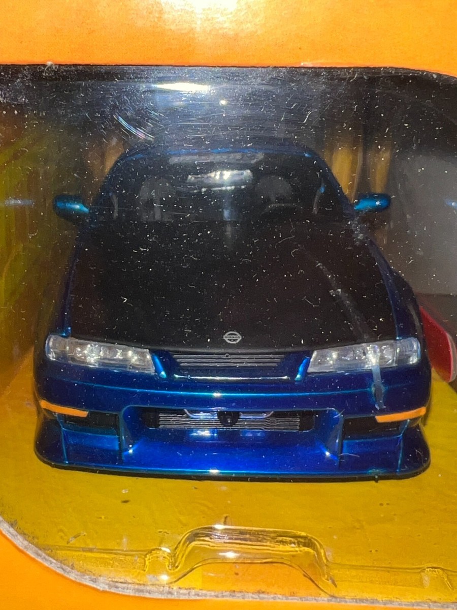 NEW JADA TOYS BLUE 1998 98 NISSAN 240SX S-14 1:24 SCALE DIE CAST