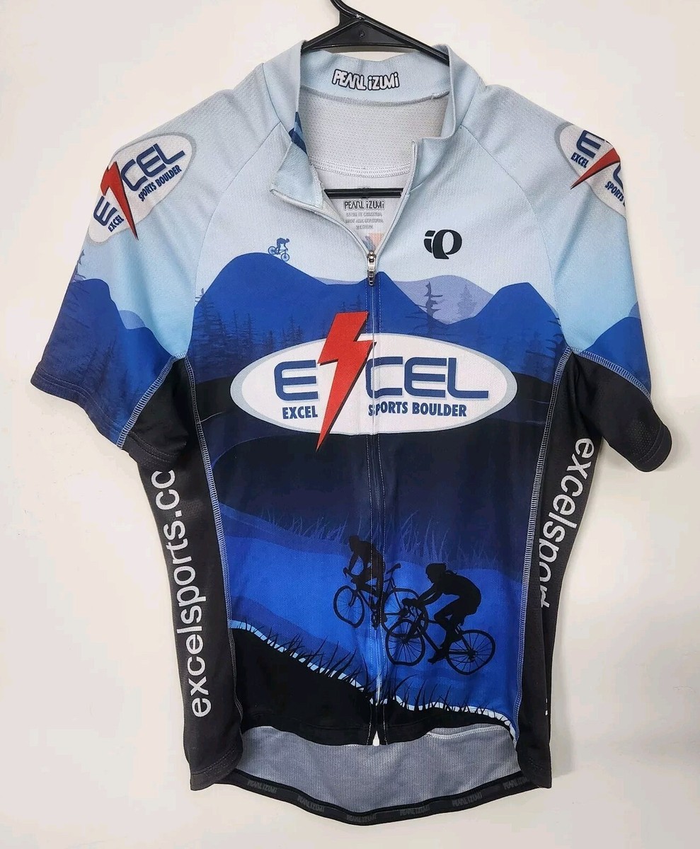 Pearl Izumi Full Zip Cycling Jersey Men's Medium * Mud Stain