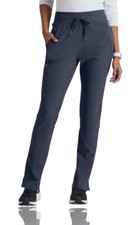 Barco 597 Wide Waist Cargo Scrub Pant in Steel Size XL