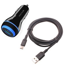 Caricabatteria Auto Rapido 43W 2 Porte Cavo USB Type-C PD Adattatore di Alimentazione per Cellulari