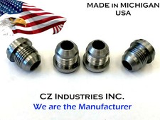 AN10, 10 AN MALE BILLET 1018 MILD STEEL WELD ON / WELD IN FITTING BUNG QTY:4