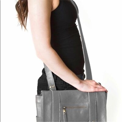 VereVerto Navy Repetto Leather Convertible Backpack  display picture 2