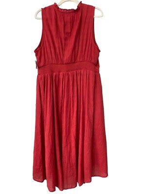 frill hem midi dress SAME - RUFFLE HEM MIDI DRESS (Size Small)