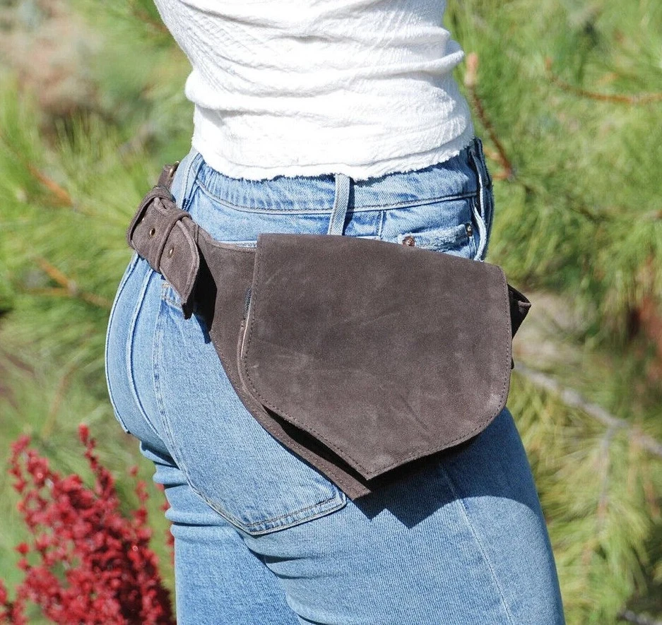 Oversized Suedette Fanny Pack