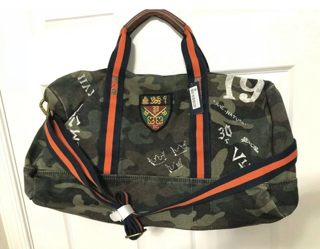 ralph lauren camo duffle