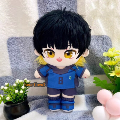 BLUE LOCK Bachira Meguru 20cm Plush Doll Dress up Clothes Change Stuffed Toys