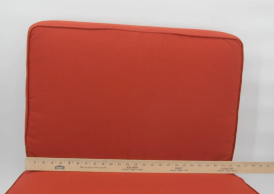 Juego de almohadas y cojines para silla Pottery Barn Chatham exterior asiento profundo naranja óxido Foto 4 de 4