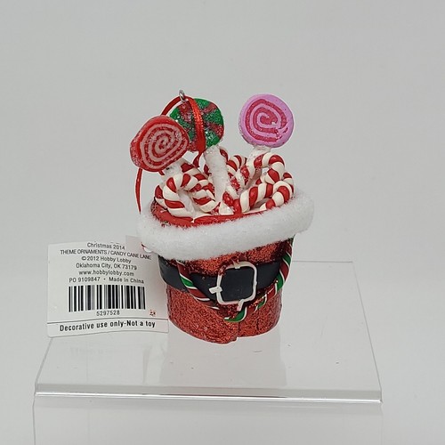 Candy Cane Lane Lollipops in Hat Sweets Themed Christmas Ornament