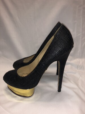Charlotte Olympia Dolly High Heel Pump Shoes Sz 39/ US 8.5