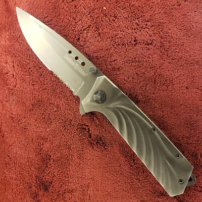 Hoffman Richter HR-­15 Assisted Folding Knife, 440C Titanium Coated Steel Blade
