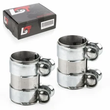 2 x double clamp connector pipe clamp exhaust Ø 55 x 95 mm for Opel Insignia a