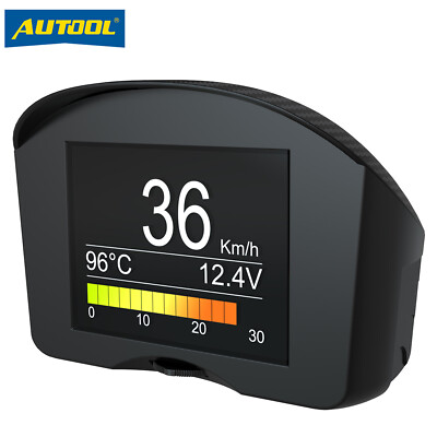 Car OBD2 HUD Display Digital Speedometer Overspeed Alarm Code Reader kmh/mph