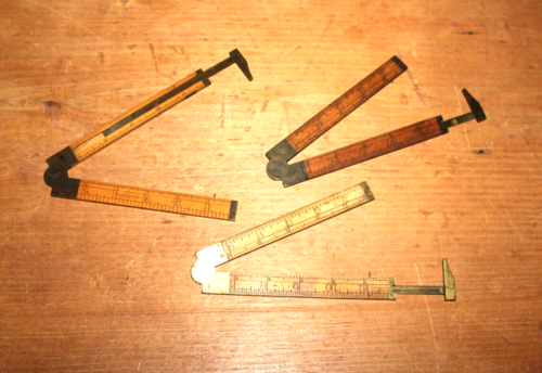Herramienta Antigua Regla Pinza Plegable Latón y Boj STANLEY Nº 36-1/2 + 36 De Colección - Imagen 3 de 3
