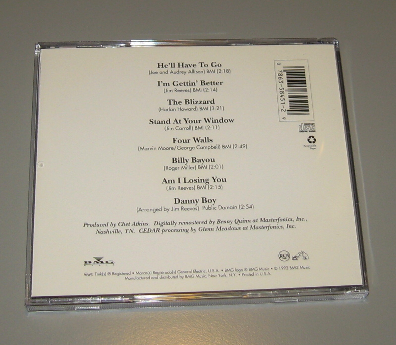 Jim Reeves - The Best Of Jim Reeves (CD, 1992, RCA Records) Country | eBay