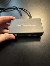 PWAY PW-S7201H2 Portable 2 In 1 Out Dual Moni...