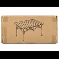 Foldable Brown Camping Table - Table Included, Suitable for Camping Use