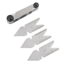 4 Pcs Thread Gauge Sae and Metric Screw Size Metal Measuring Tool