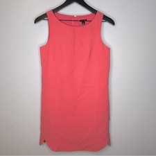 Ann Taylor Coral Tulip Hem Sheath Dress Size 2