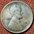 ⭐ 1914 S Lincoln Wheat Cent 1C Bronze Coin VG/F Details Low Mintage
