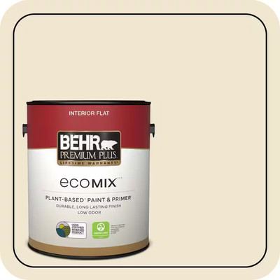 1 Gal. #S310-1 Writing Paper Flat Ecomix Plant-Based Interior Paint & Primer