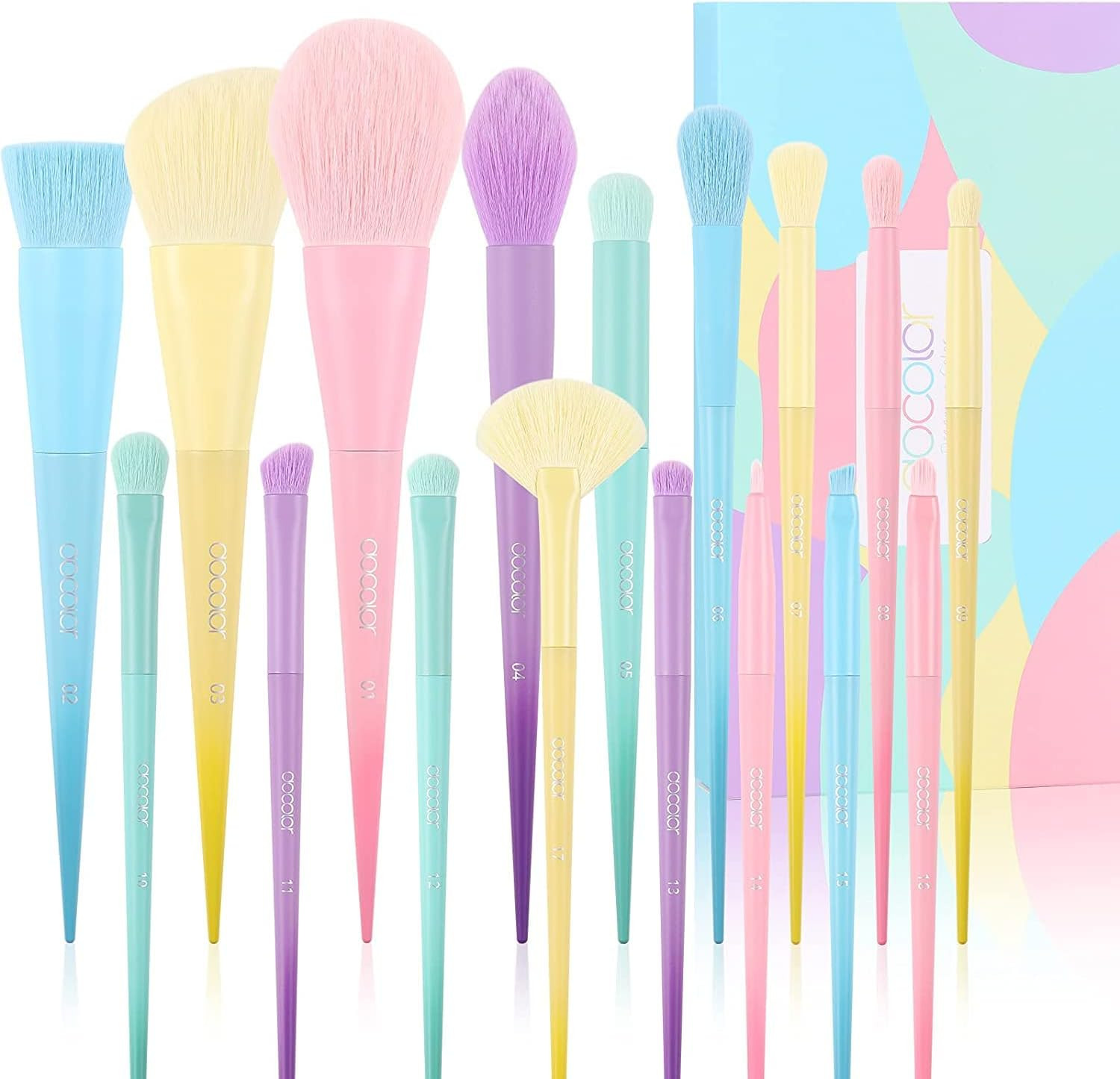 Set Regalo Pennelli Make up 17Pz: L'Arte del Colore sul tuo Viso