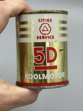 Vintage CITIES SERVICE 5D Koolmotor OIL COIN BANK Can Tin Gas Station Advertise