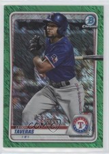 2020 Bowman Chrome Prospects Green Shimmer Refractor 11/99 Leody Taveras 0x3q