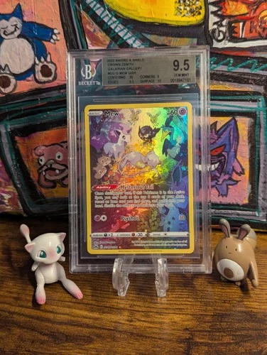 Pokemon 🍁 Mew GG10 Crown Zenith Galarian Gallery Ultra Rare Holo BGS 9.5 GM MT✨