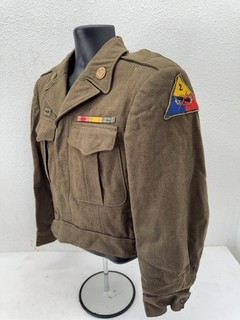 WW2 Original Rare 2nd Armored German Made Bullion Named Uniform