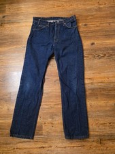 Vtg 80s 20505-0217 505 Orange Tab USA Levis 32X32 Dark Indigo Scovill Zipper