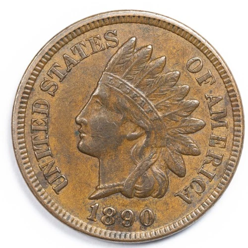 1890 Indian Head Penny Cent Extremely Fine (XF)