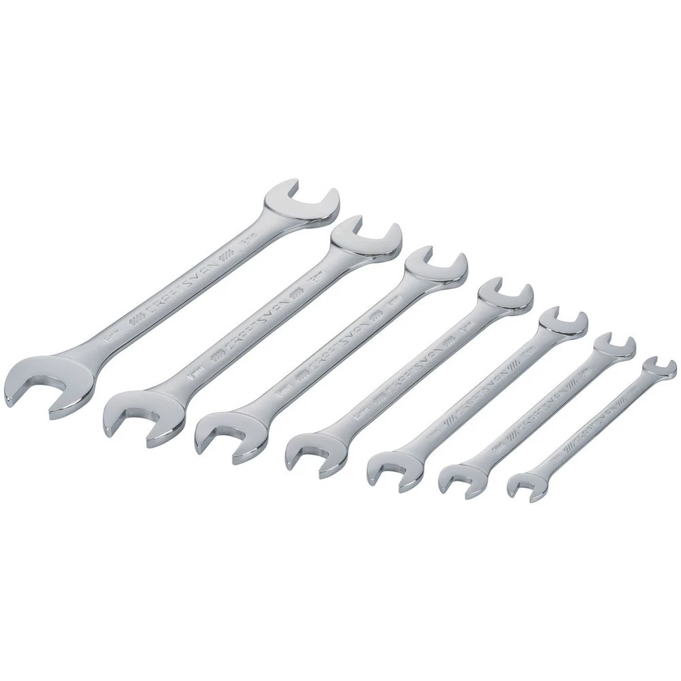 Craftsman CMMT44188 Chrome Vanadium Metric Standard Open End Wrench Set 7-Pc New - Image 2 of 3