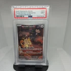Team Rocket's Meowth 203/182 Illustration Rare Pokemon PSA 9