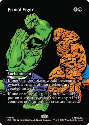 Primal Vigor (Borderless) [Marvel Universe: Eternal-Legal] Foil Near Mint