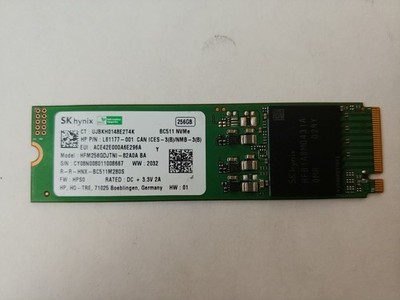 SK Hynix BC511 HFM256GDJTNI 256 GB NVMe 80mm Solid State Drive