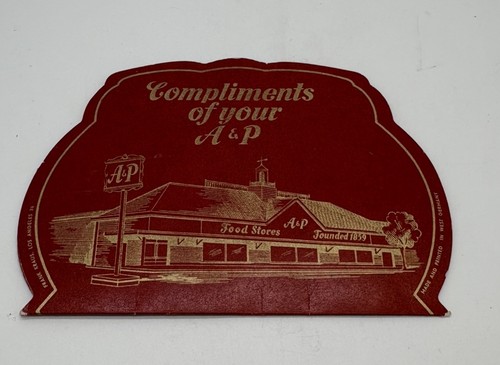 Vintage A&P SUPERMARKETS SEWING NEEDLE Packet ADVERTISING Made In West GERMANY