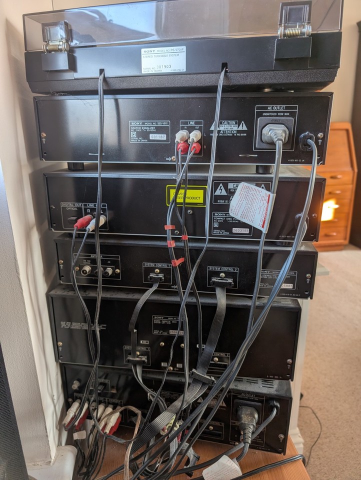 Sony LBT-V701 Stereo Stack System HiFi Separates+ Speakers + Remote ...