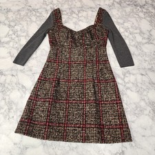 Dolce & Gabbana Wool Plaid Mini Dress